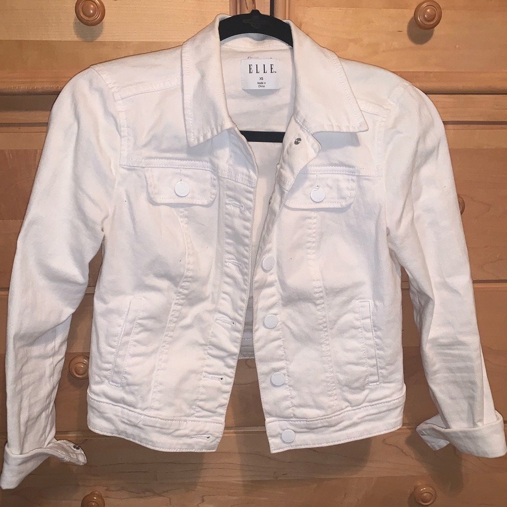 White denim jacket